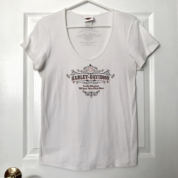 Lg HD Tee Harley Davidson Short Sleeve Tshirt